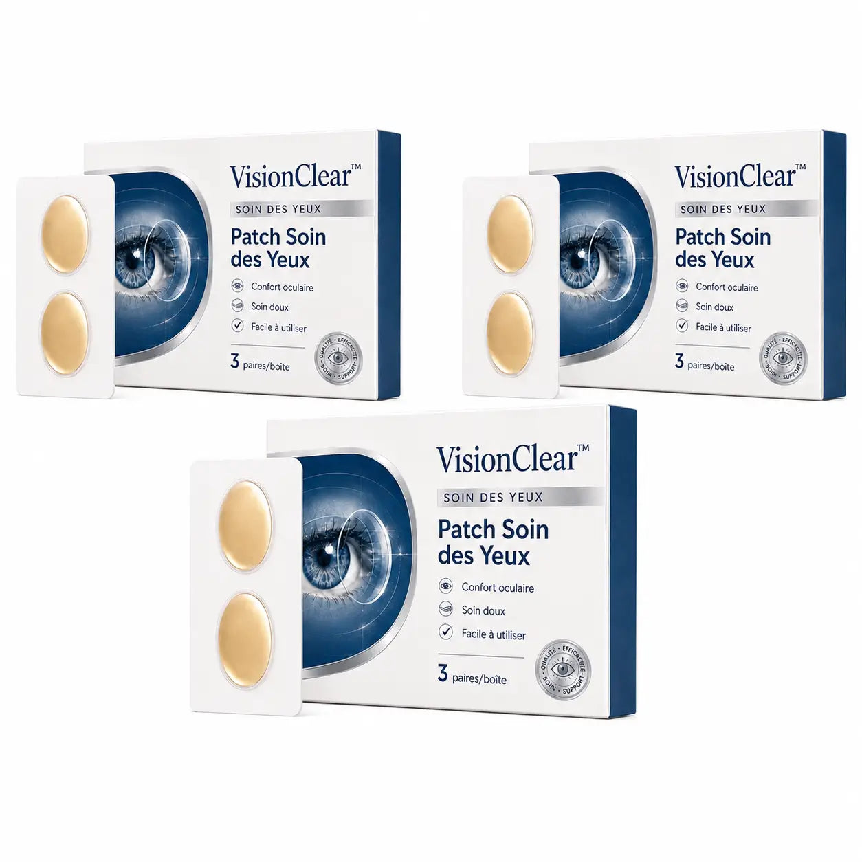 VisionClear™ Patch Soin des Yeux | Soulagez la fatigue oculaire et voyez plus clair sans gouttes ni lunettes spéciales !