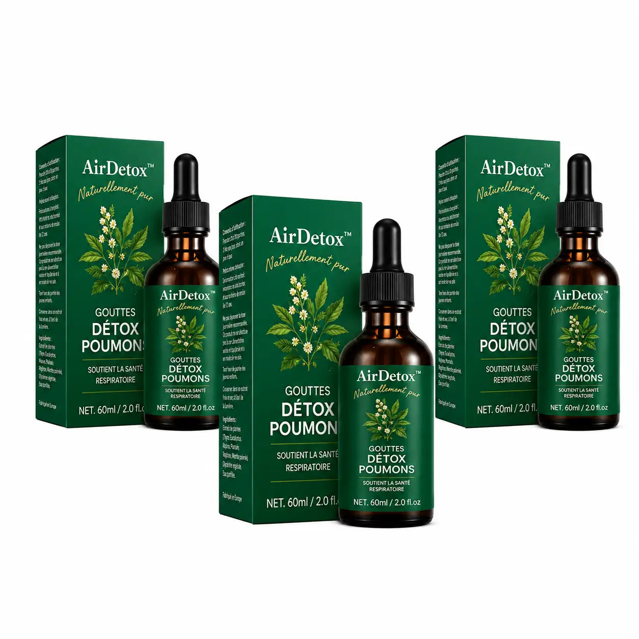 AirDetox™ Gouttes Détox Poumons | Nettoyez vos poumons naturellement et respirez mieux en seulement 7 jours !