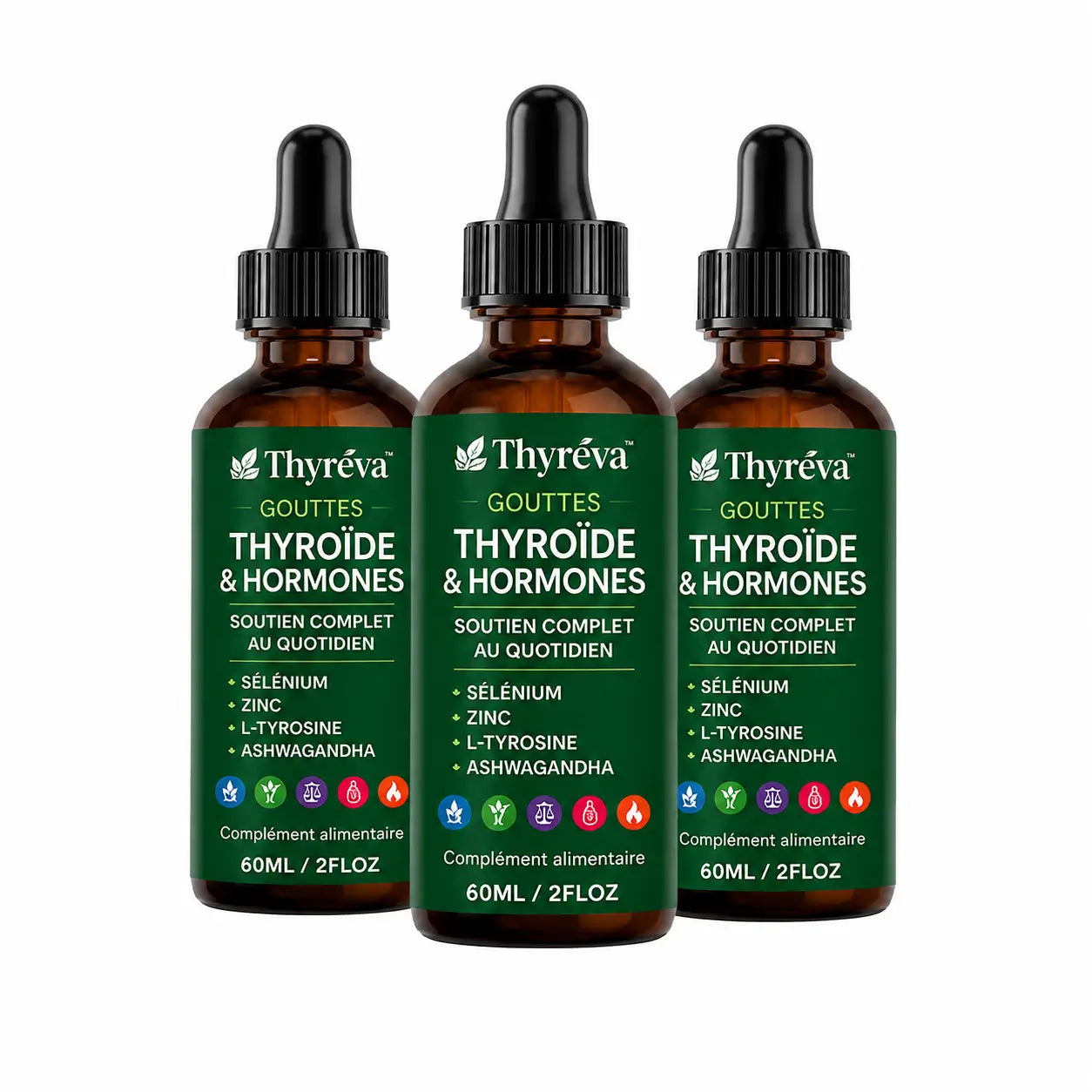 Thyréva™ Gouttes Thyroïde & Hormones | Retrouver énergie, équilibre et une silhouette plus légère en 7 jours !