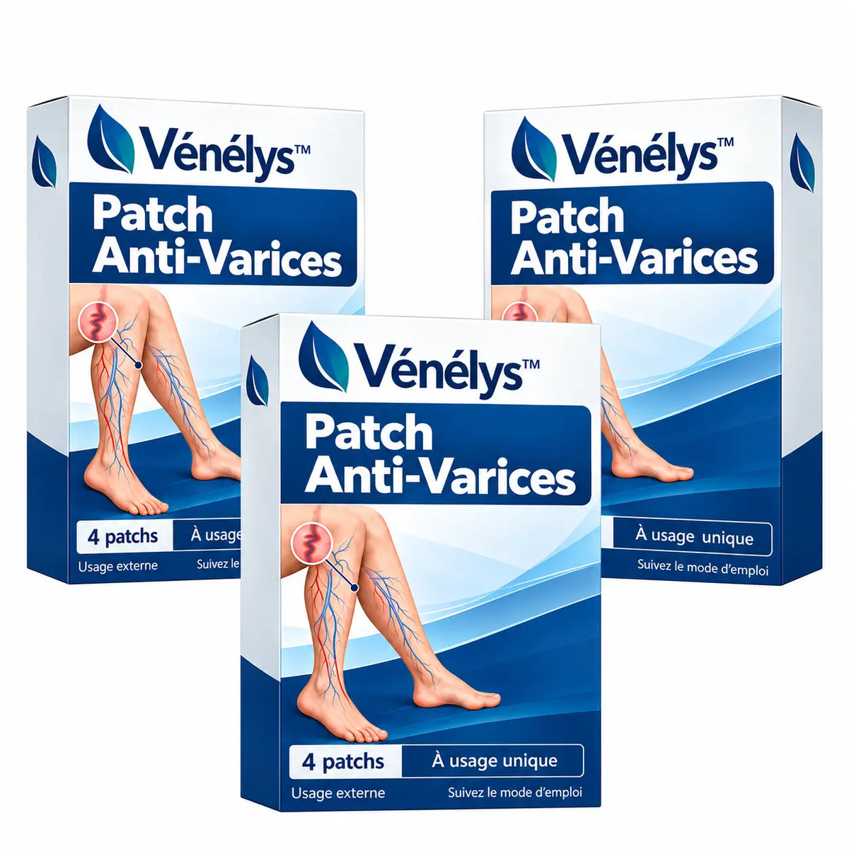 Vénélys™ Patch Anti-Varices | Effacez jusqu’à 92% des varices visibles en 14 jours et retrouvez des jambes lisses sans honte !