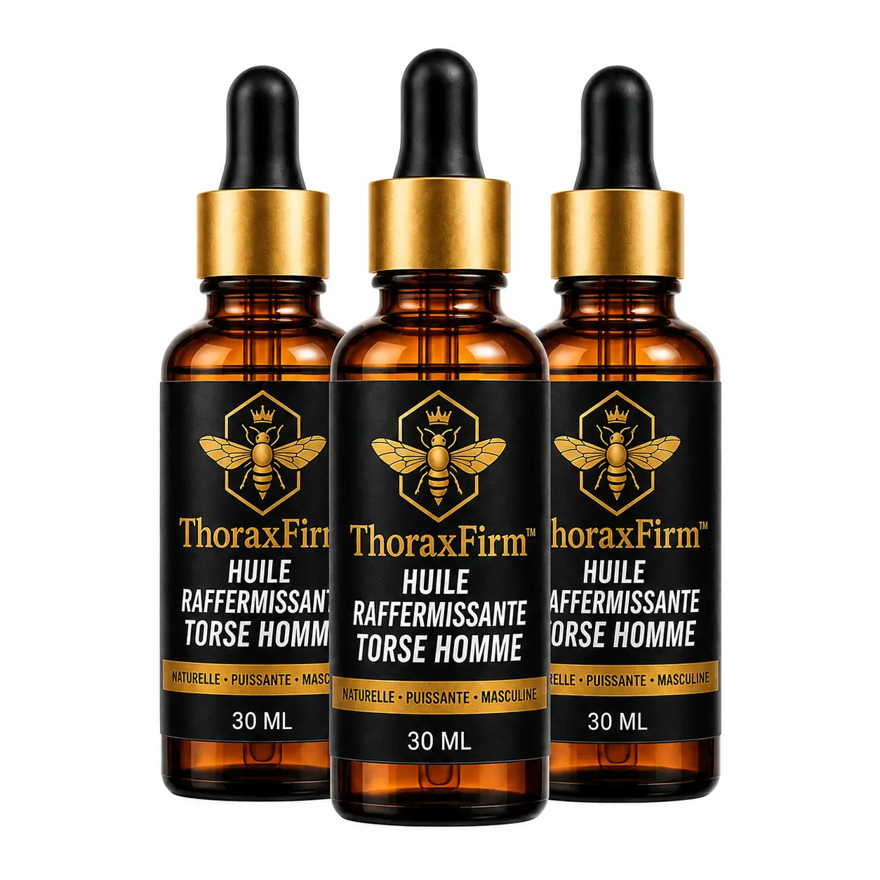 ThoraxFirm™ Huile Raffermissante Torse Homme | Transformez une poitrine molle en torse plus ferme, plus plat et plus viril !
