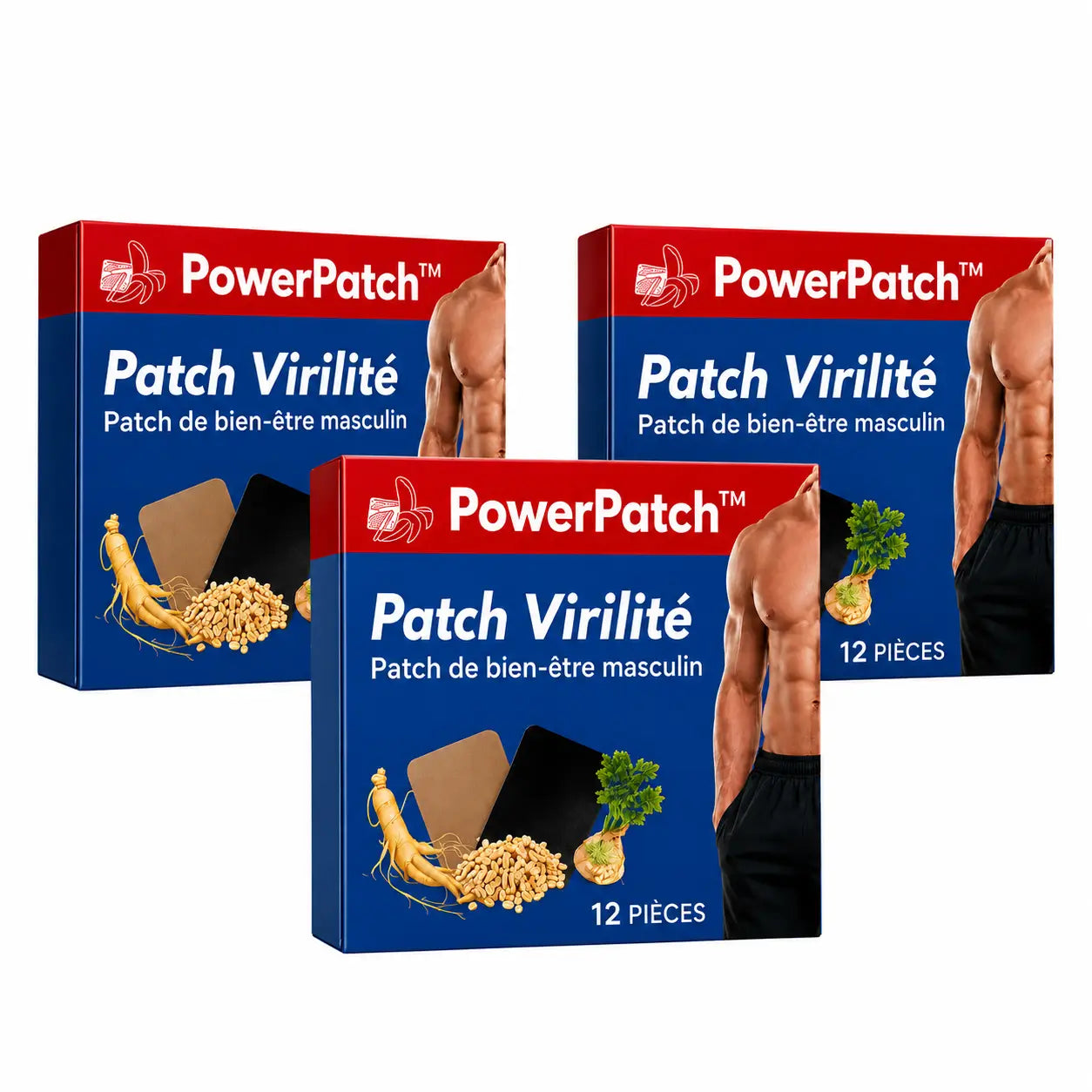 PowerPatch™ Patch Virilité | Érections durables en seulement 3 jours ! 3x plus épaisses et plus longues !