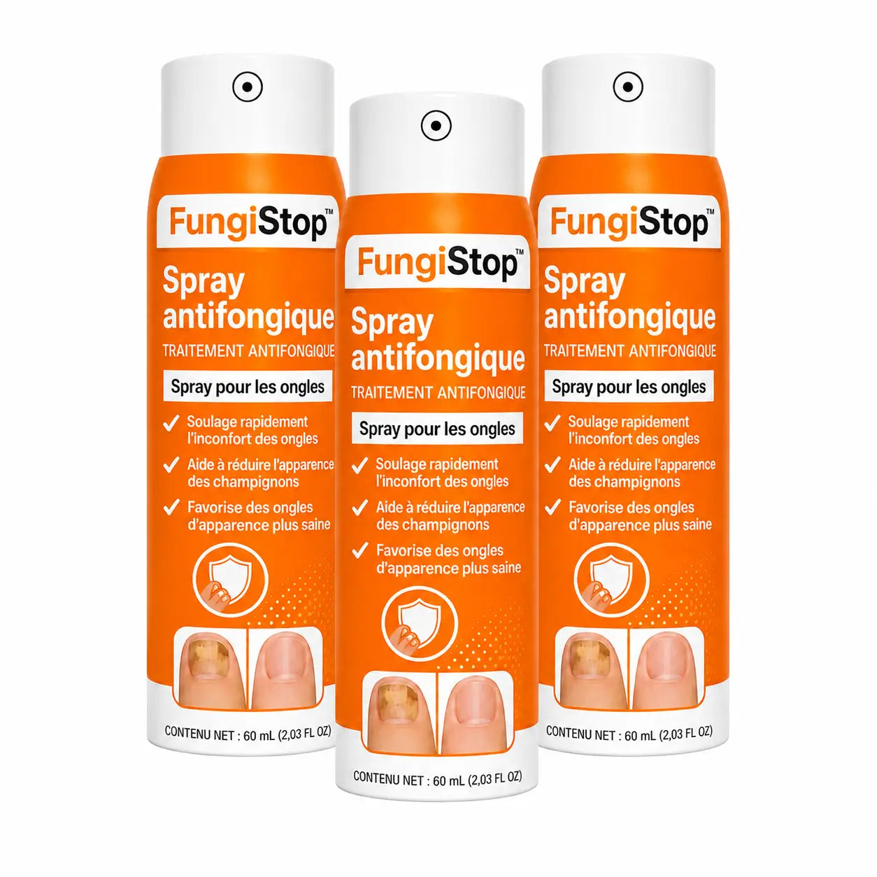 FungiStop™ Spray antifongique | Éliminez 99 % des mycoses des ongles en seulement 3 jours !