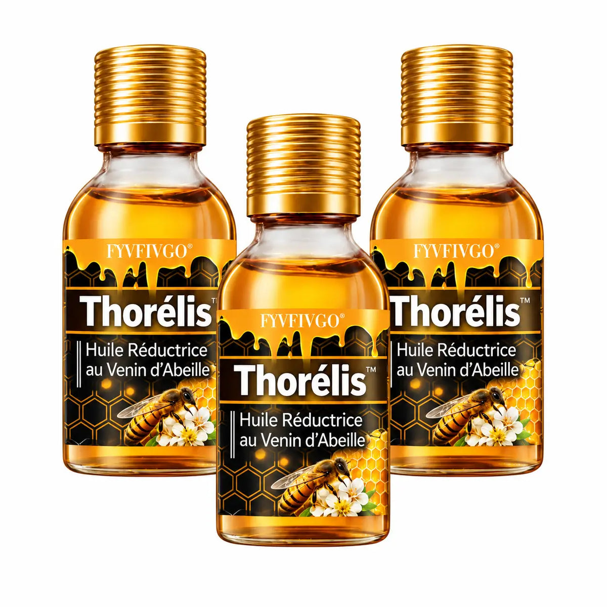 Thorélis™ Huile Réductrice au Venin d’Abeille | Réduit la graisse des pectoraux en 2 minutes !