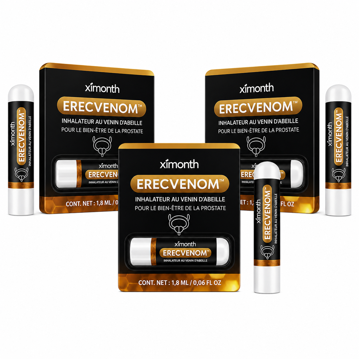 ErecVenom™ Inhalateur au Venin d’Abeille | Obtenez une érection dure comme l’acier en quelques minutes !