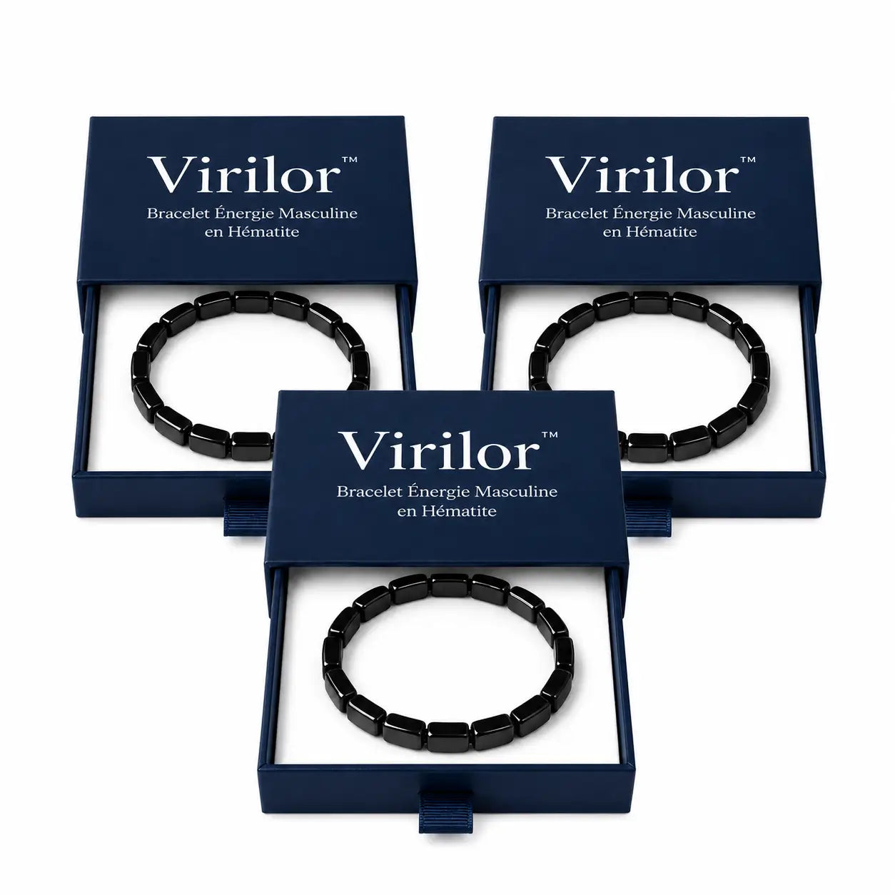 Virilor™ Bracelet Énergie Masculine en Hématite | Réveillez vos érections matinales et votre confiance en quelques semaines !