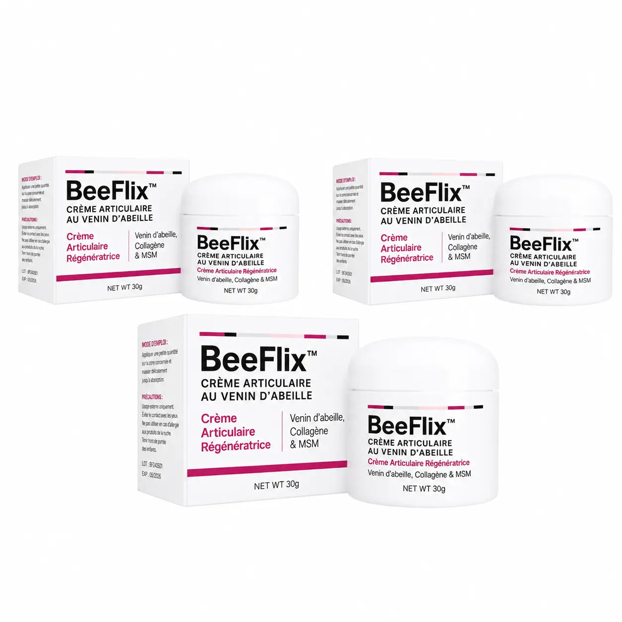 BeeFlix™ Crème Articulaire au Venin d’Abeille | Stoppez vos douleurs et retrouvez des mouvements plus fluides rapidement !