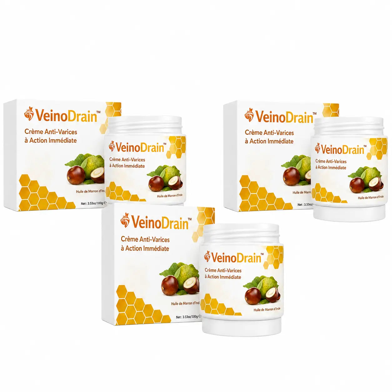 VeinoDrain™ Crème Anti-Varices à Action Immédiate | Faites disparaître vos varices en 3 minutes !