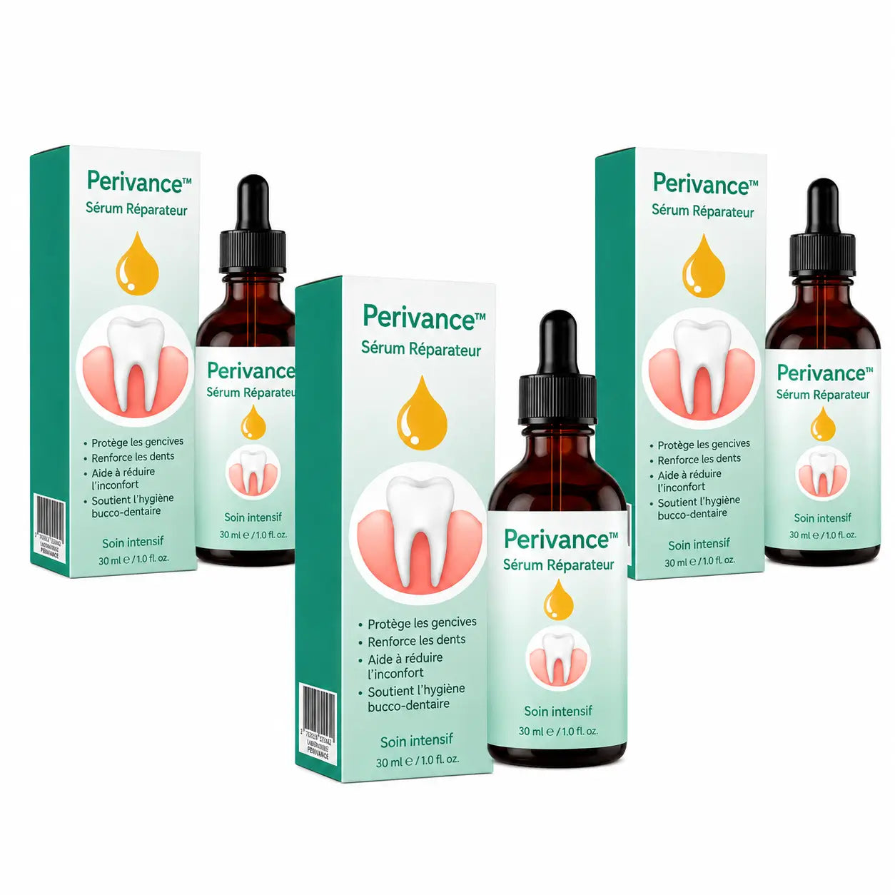 Perivance™ Sérum Réparateur | Stoppez la rétractation et sauvez vos dents en seulement 4 jours !