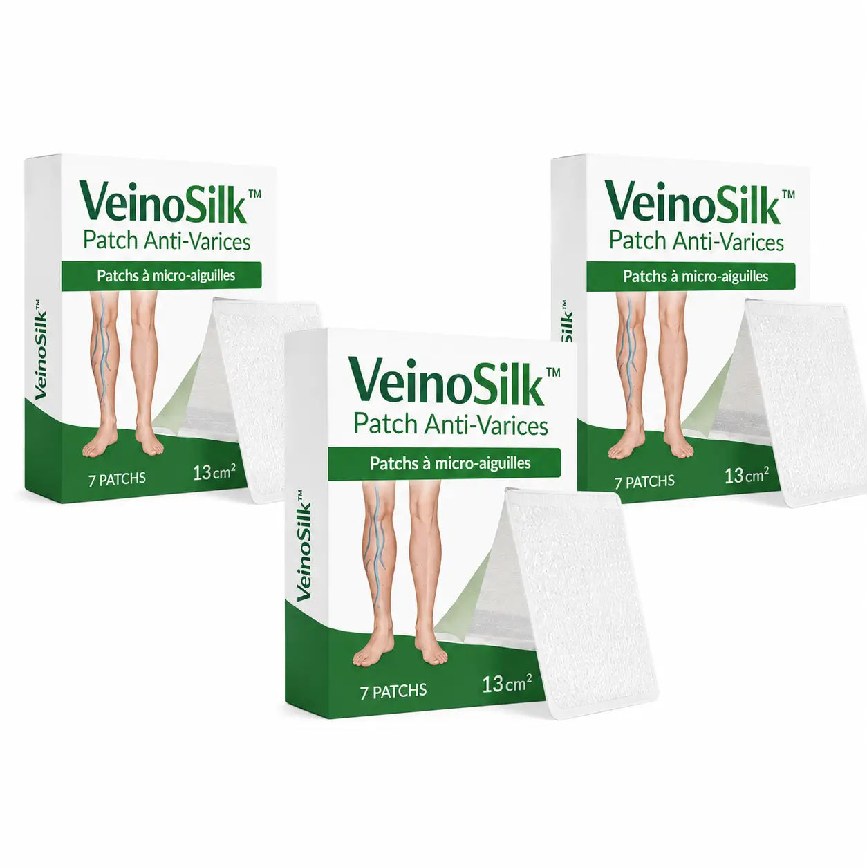 VeinoSilk™ Patch Anti-Varices | Éliminez les varices visibles et retrouvez des jambes lisses en 7 jours chrono !