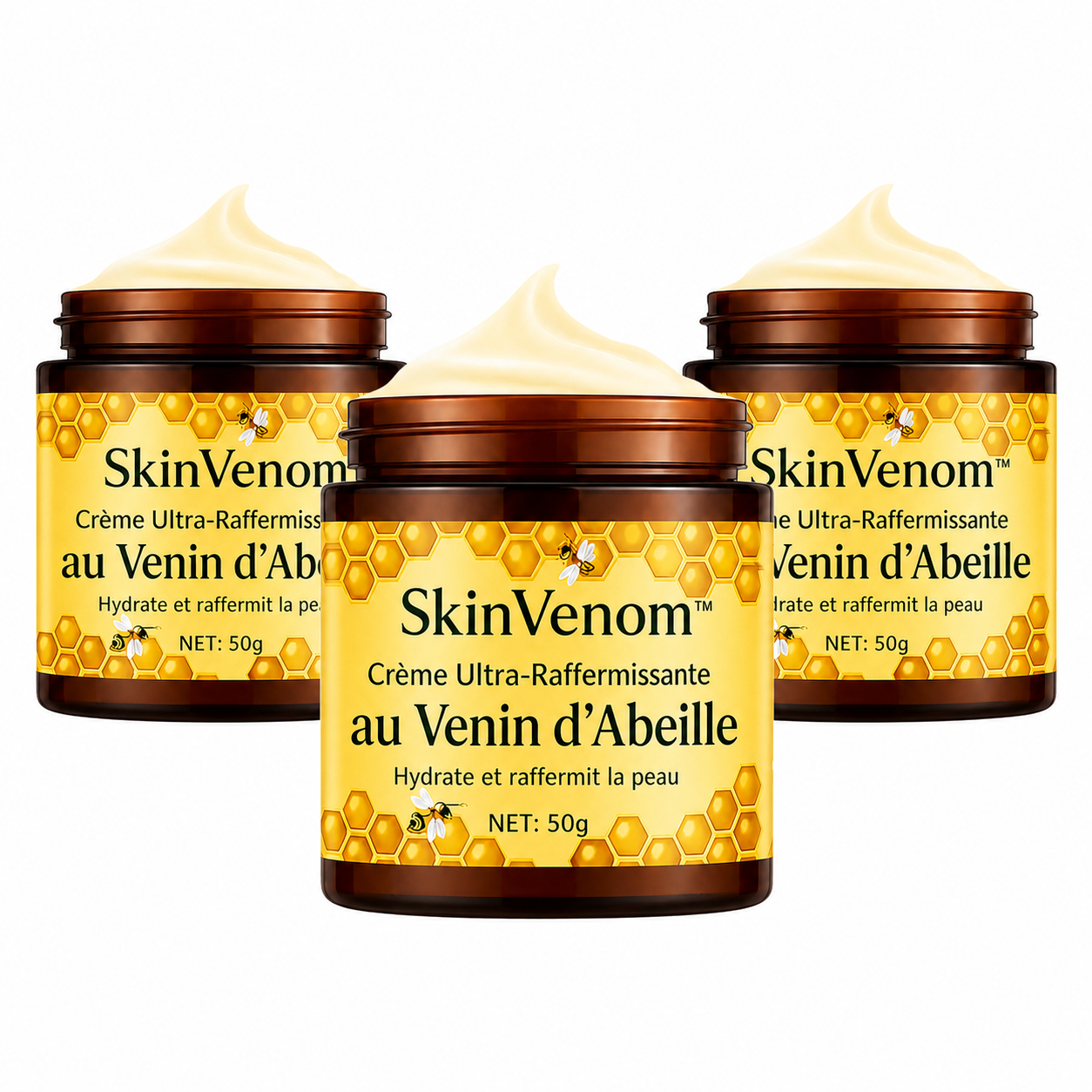 SkinVenom™ Crème Ultra-Raffermissante au Venin d'Abeille | Efface les rides en 5 minutes!