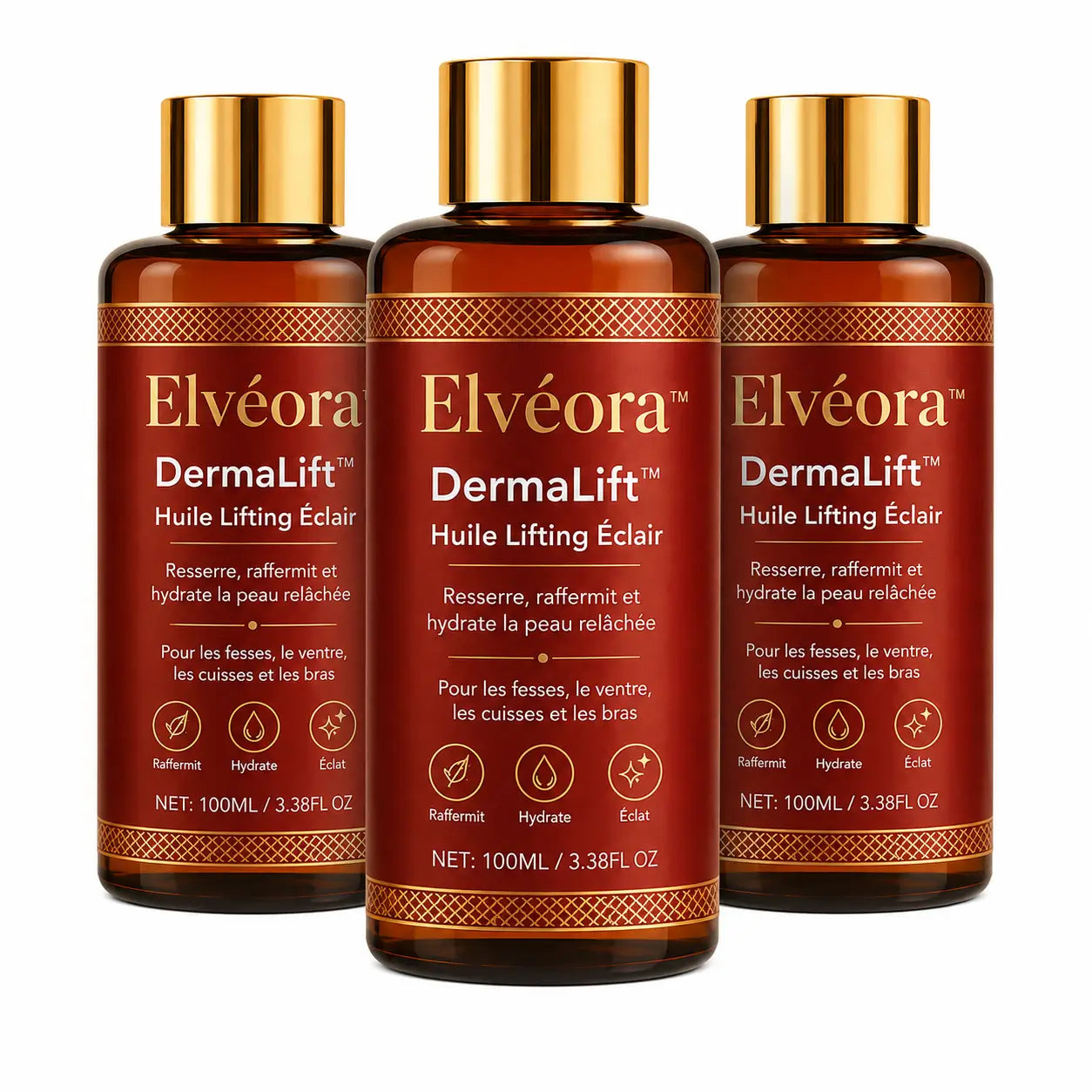Elvéora™ Huile Lifting Éclair | Raffermit une peau flasque en 24h chrono!