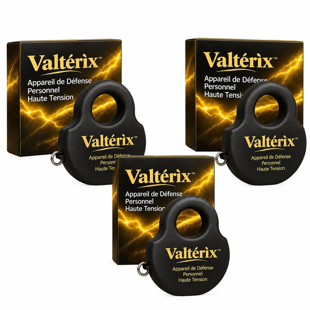 Valtérix™ Appareil de Défense Personnel Haute Tension | Neutralise tout agresseur en 1 seconde, sans effort !