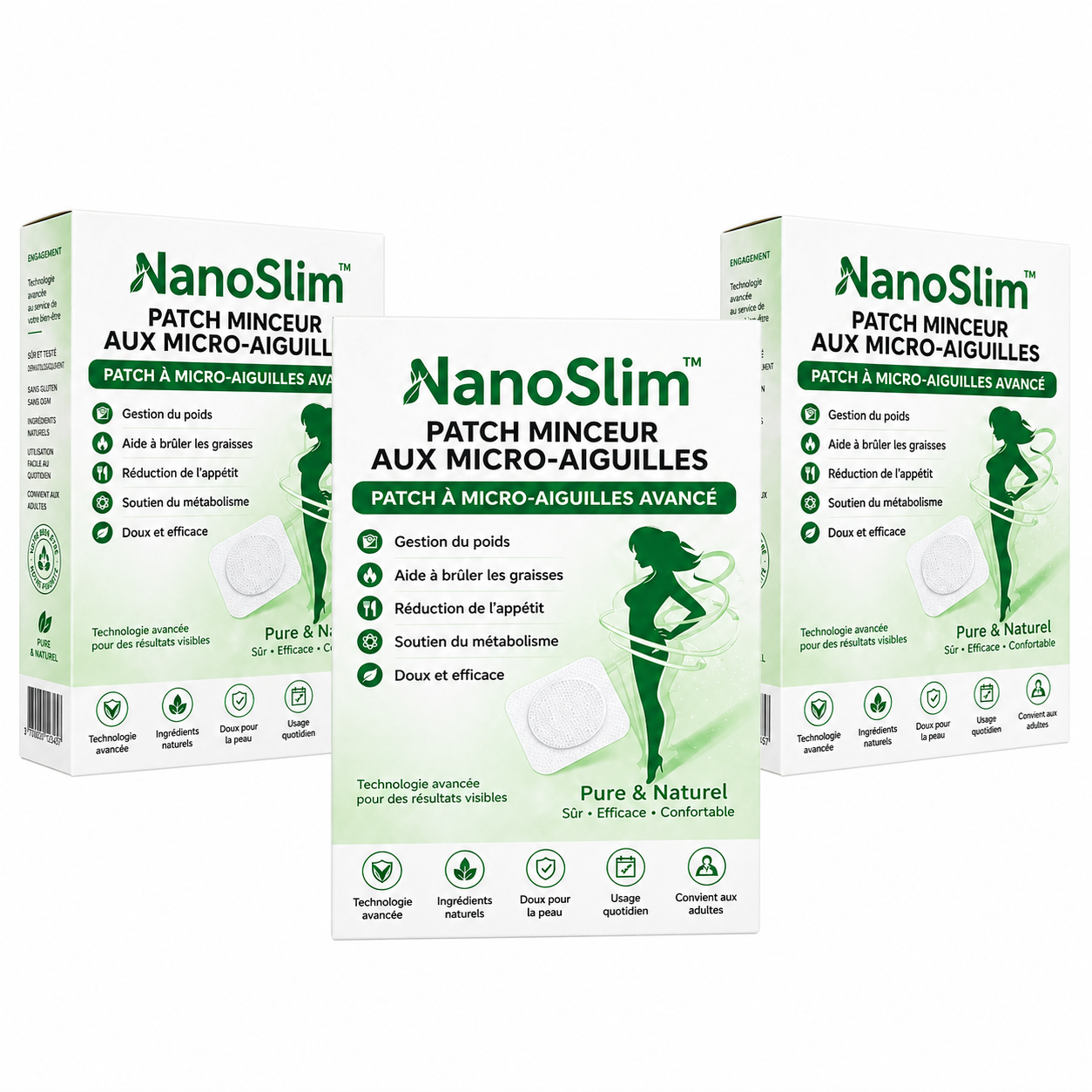 NanoSlim™ Patch Minceur aux Micro-Aiguilles | Perdez jusqu'à 10 kilos de graisse abdominale en 8 jours !
