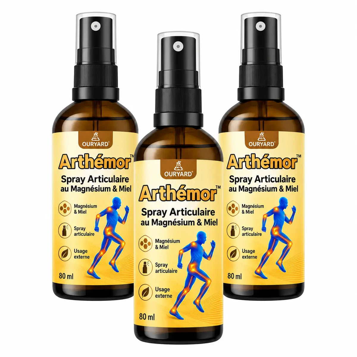 Arthémor™ Spray Articulaire au Magnésium & Miel | Répare vos articulations et élimine la douleur en 10 minutes !