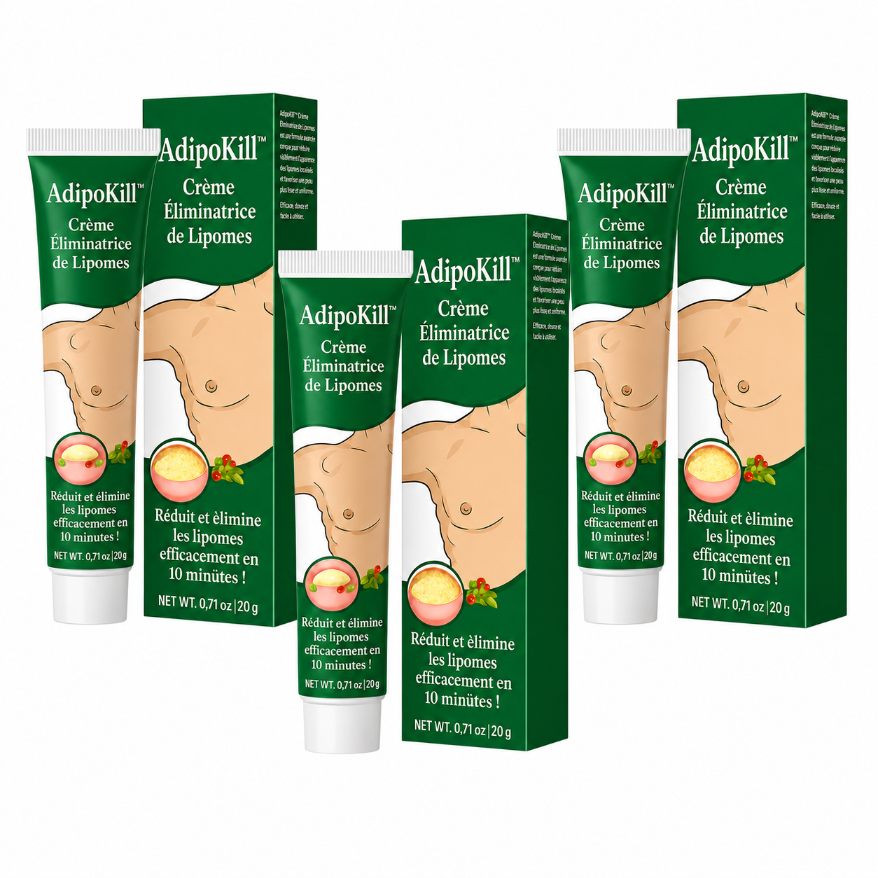 AdipoKill™ Crème Éliminatrice de Lipomes | Réduit et élimine les lipomes efficacement en 10 minutes!
