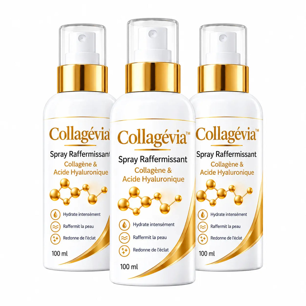 Collagévia™ Spray Raffermissant Collagène & Acide Hyaluronique | Repulpez, hydratez et liftez votre peau sans aiguille ni chirurgie !