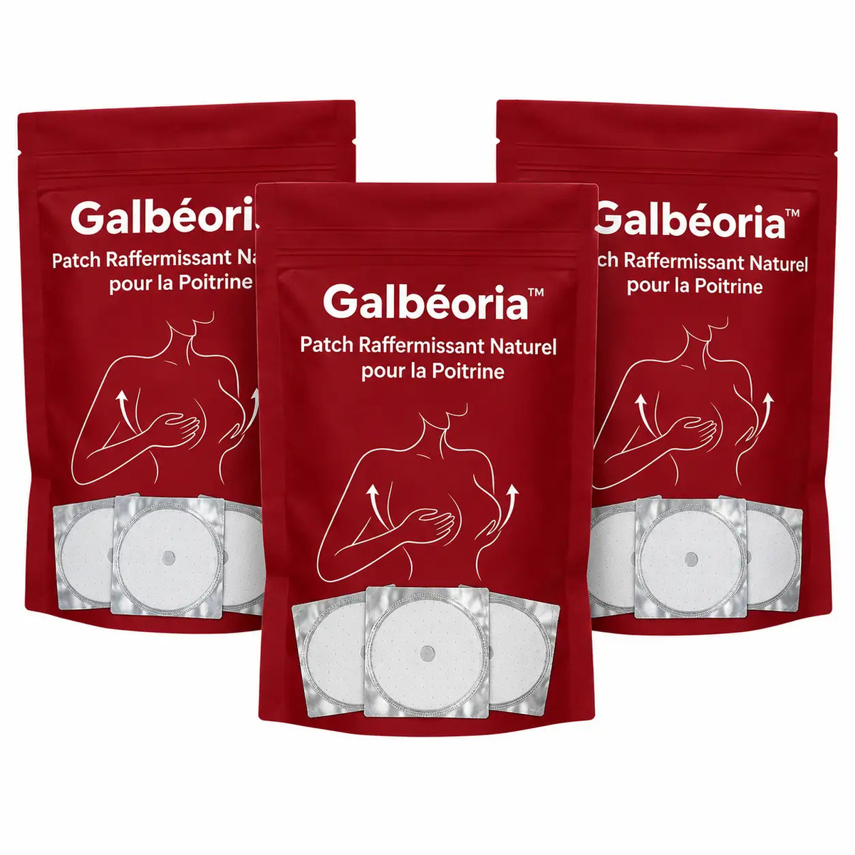 Galbéoria™ Patch Raffermissant Naturel pour la Poitrine | Redonne galbe et fermeté en 14 jours sans chirurgie!