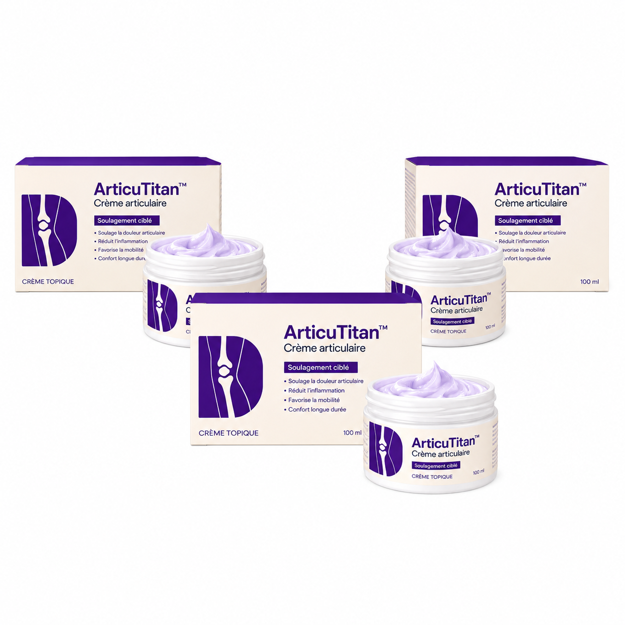 ArticuTitan™ Crème articulaire | Élimine les douleurs articulaires jusqu'à 87 % en seulement 48 heures !