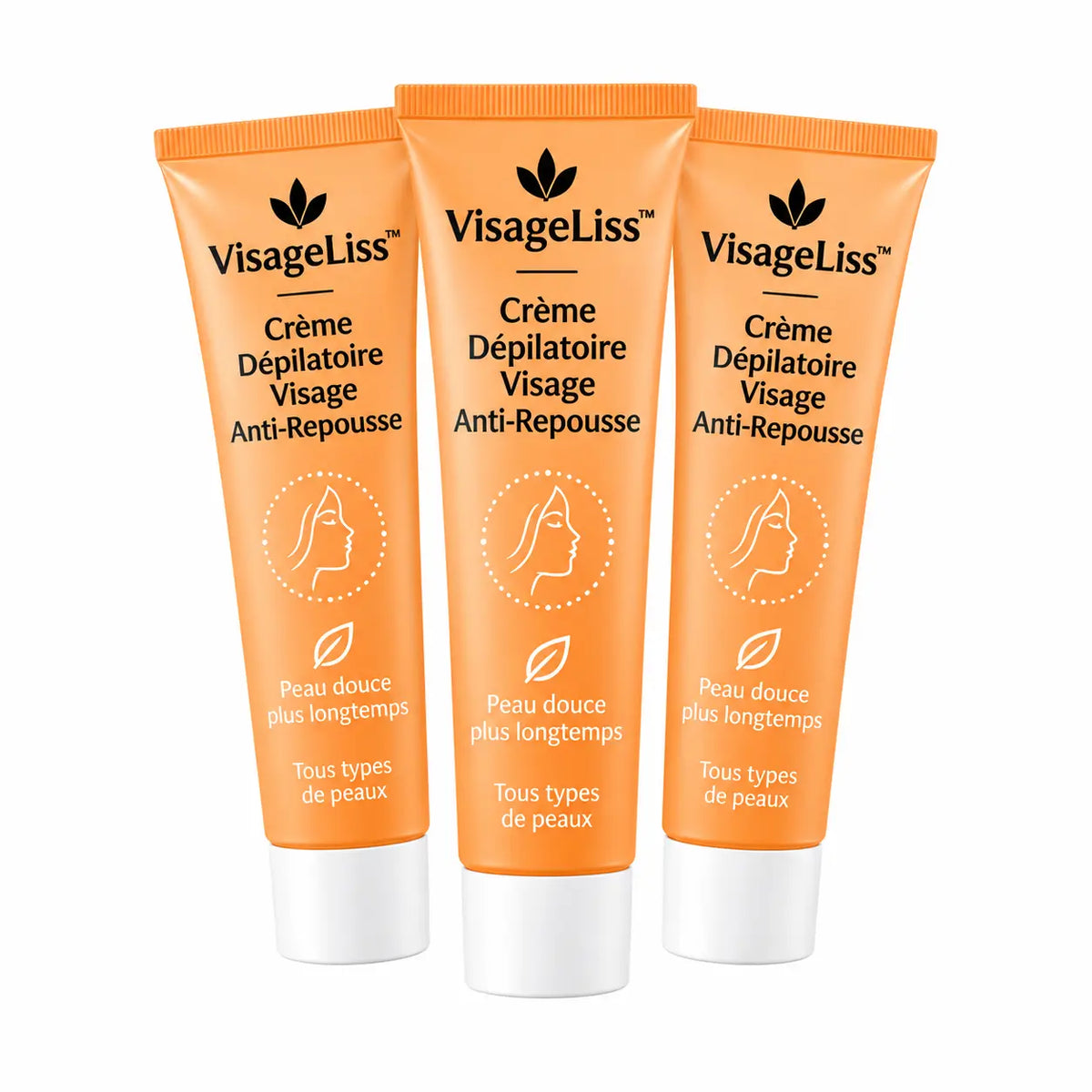 VisageLiss™ Crème Dépilatoire Visage Anti-Repousse | Arrête 97% de la croissance hormonale des poils à la racine en seulement 4 jours !