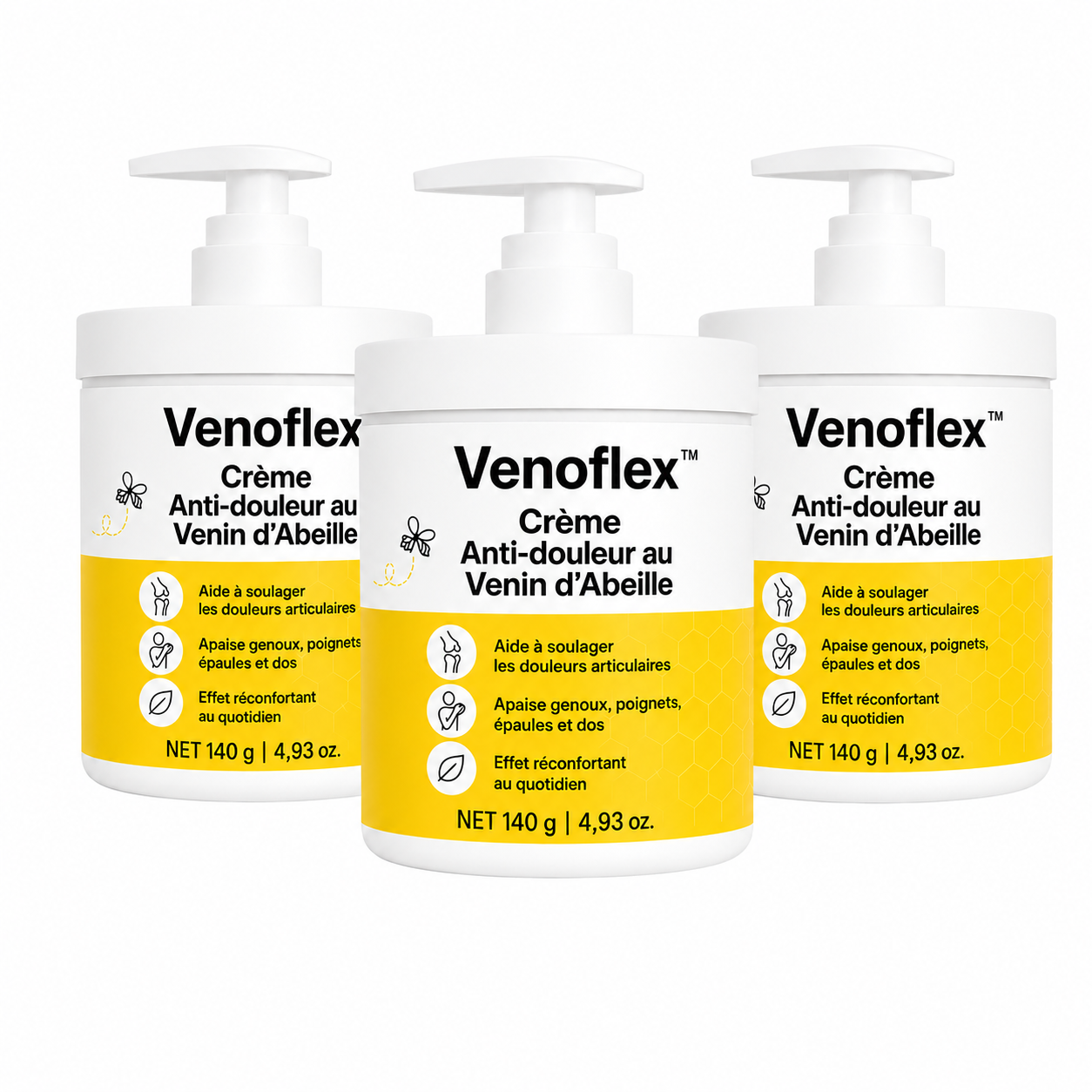 Venoflex™ Crème Anti-douleur au Venin d’Abeille | Soulage les articulations en 5 minutes!
