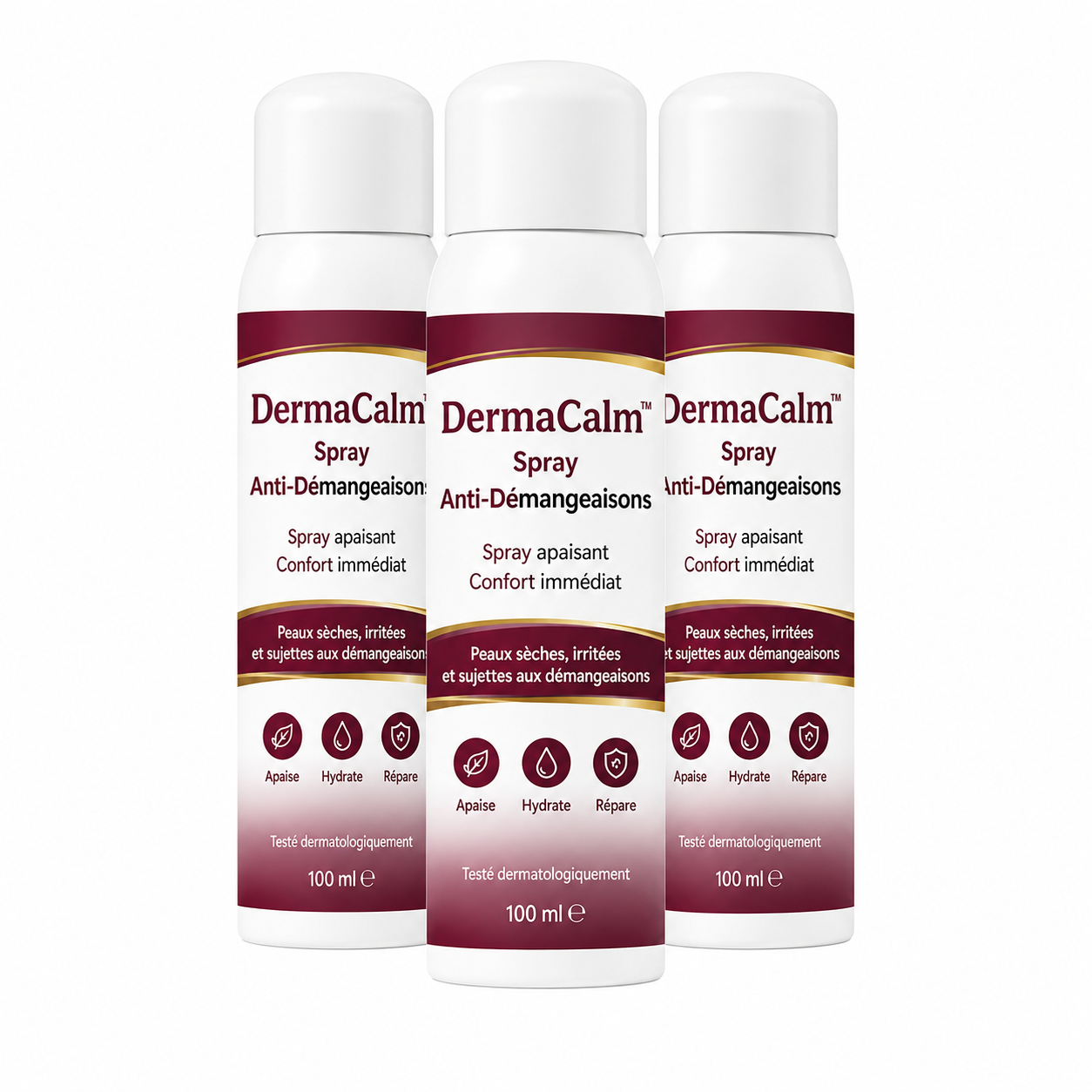 DermaCalm™ Spray Anti-Démangeaisons | Supprimez rougeurs, irritations et peau sèche dès 7 jours !