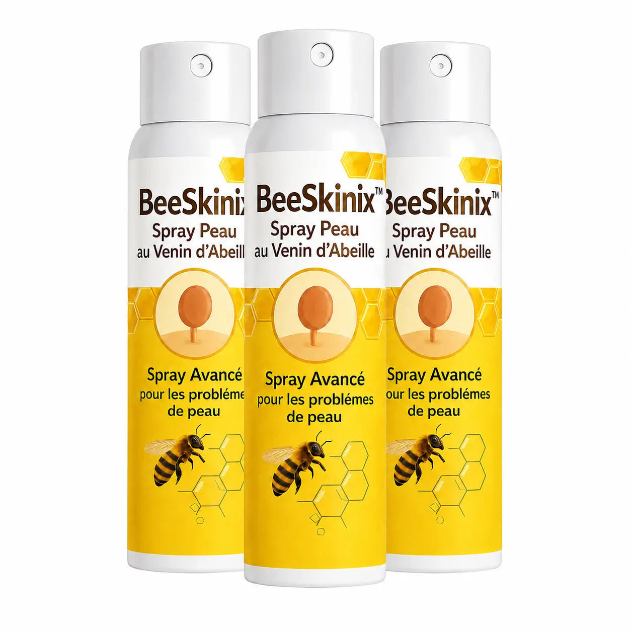 BeeSkinix™ Spray Peau au Venin d’Abeille | Faites disparaître vos verrues, taches et boutons en 10 minutes !