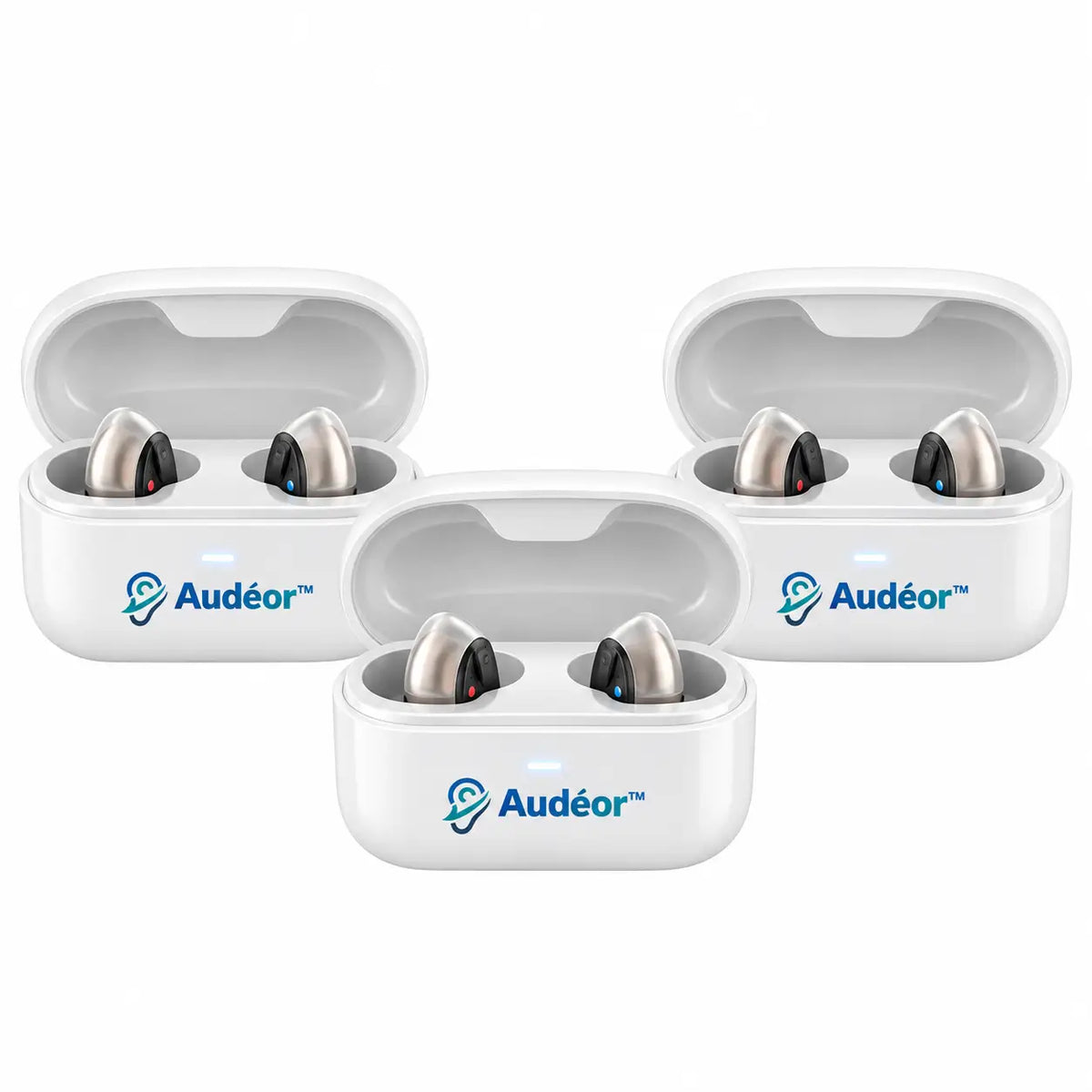 Audéor™ Appareil Auditif Invisible à Technologie TriCore | Entendez parfaitement en 3 secondes, sans aucun sifflement !