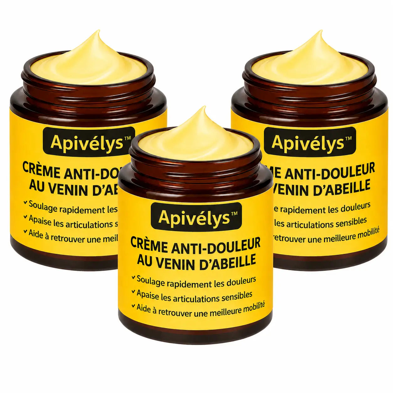 Apivélys™ Crème Anti-Douleur au Venin d’Abeille | Supprimez vos douleurs articulaires en quelques minutes !
