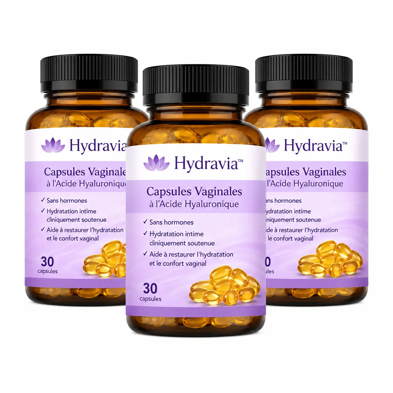 Hydravia™ Capsules Vaginales à l’Acide Hyaluronique | Retrouvez une vie sexuelle épanouie après la ménopause en 2 semaines !