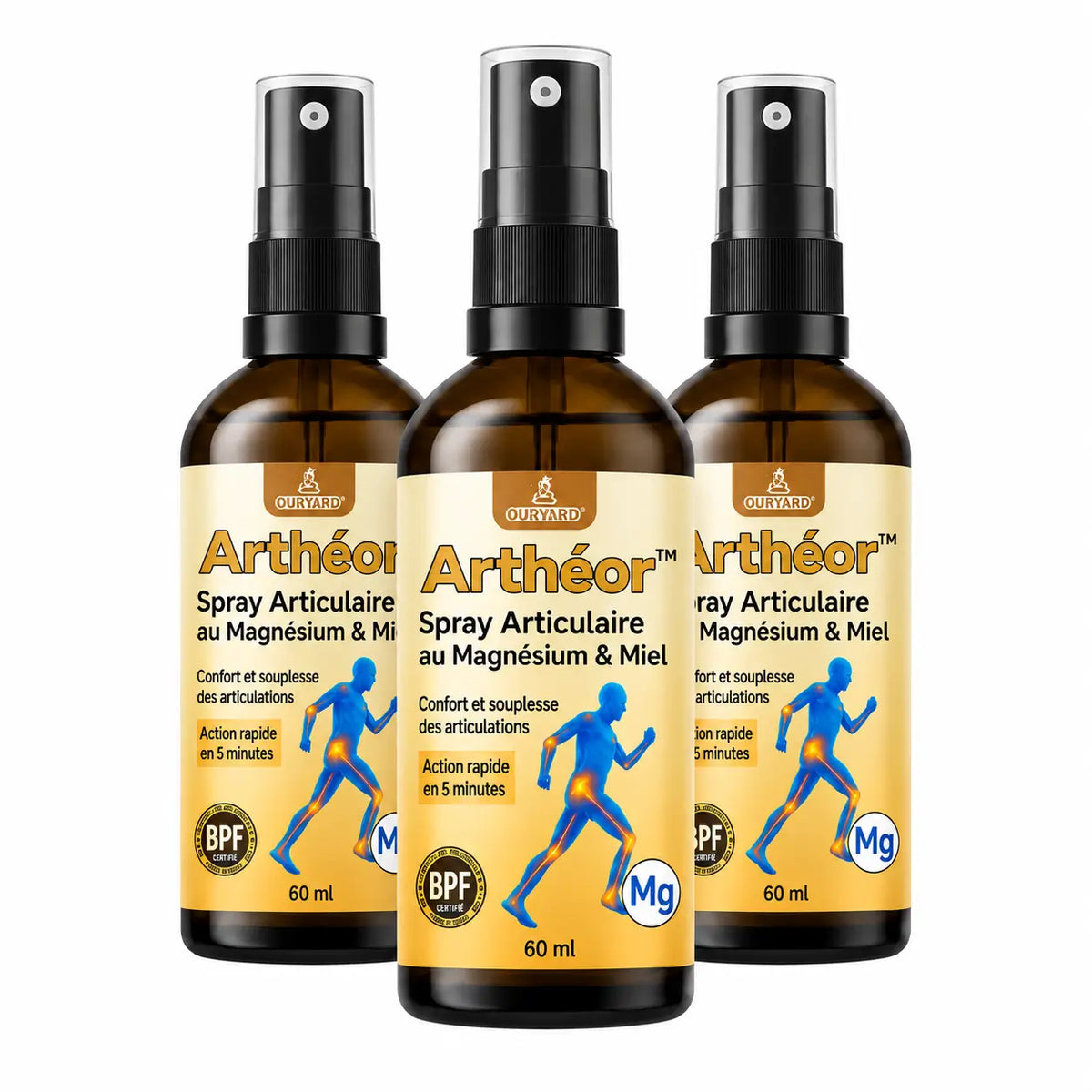 Arthéor™ Spray Articulaire au Magnésium & Miel | Répare vos articulations douloureuses en 10 minutes!