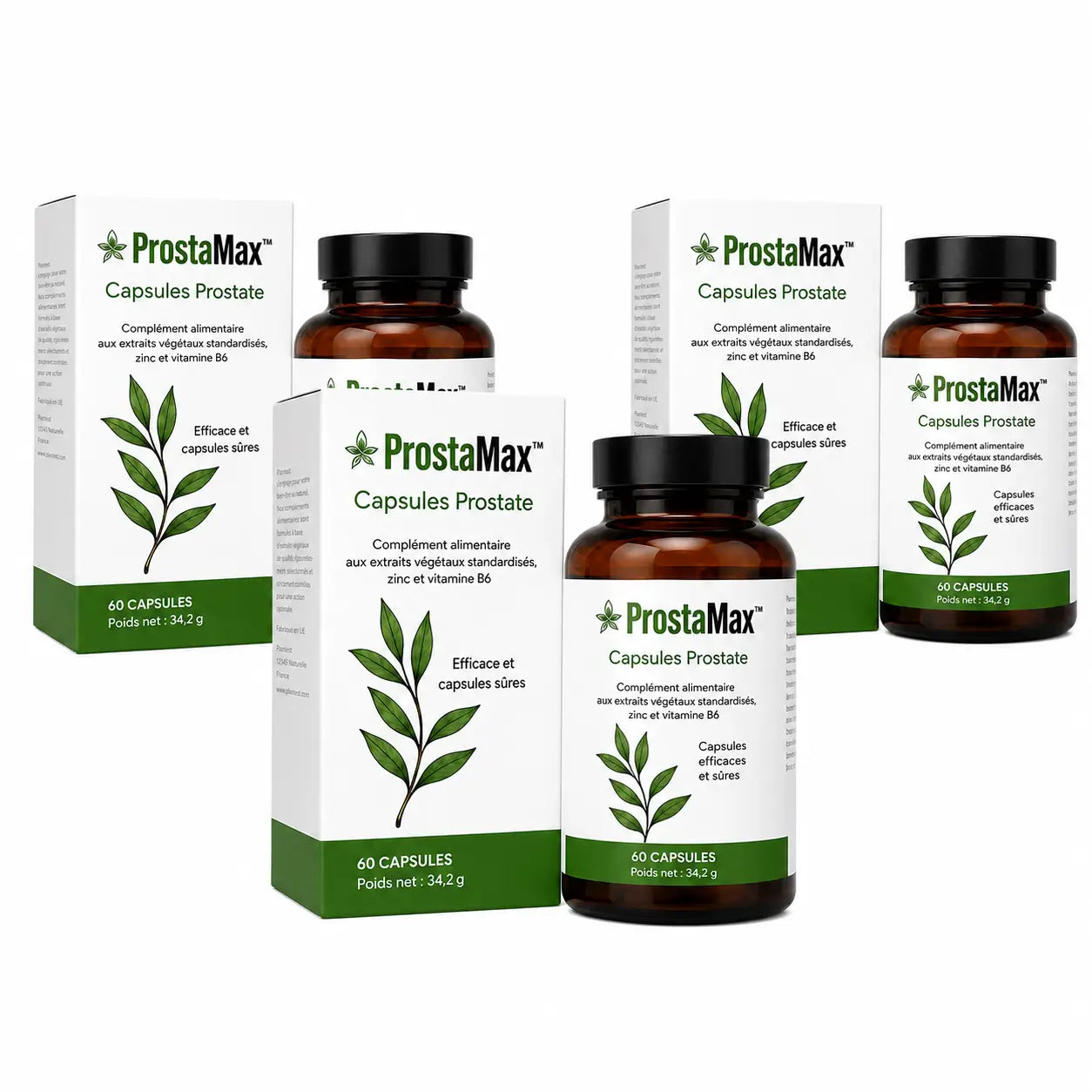 ProstaMax™ Capsules Prostate | Réduisez l'inflammation de la prostate jusqu'à 95 % en 5 jours !