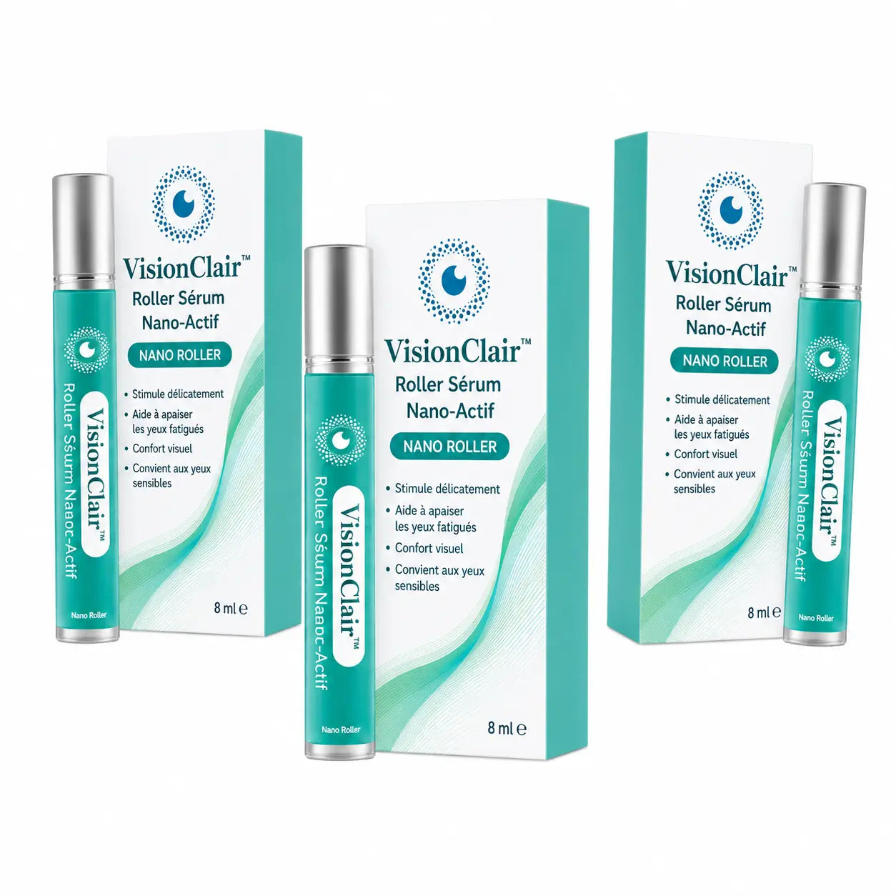 VisionClair™ Roller Sérum Nano-Actif | Apaisez vos yeux fatigués par les écrans et retrouvez un regard net en 1 minute !
