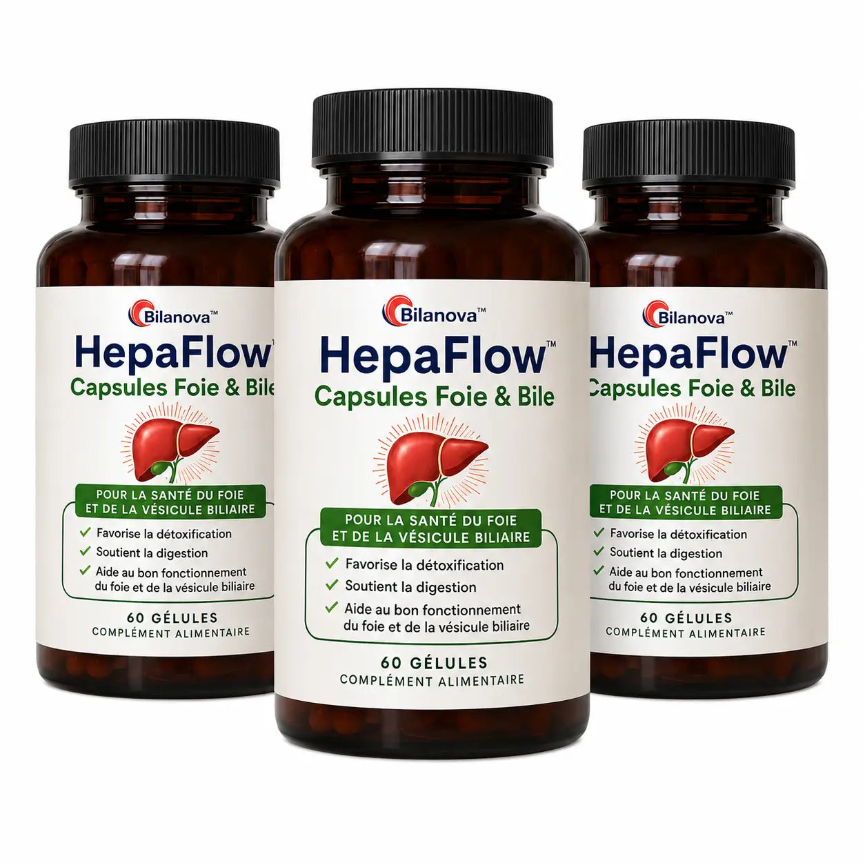 HepaFlow™ Capsules Foie & Bile | Stoppez la bile epaisse qui bloque votre digestion, liberez la graisse abdominale et retrouvez une energie stable des les 14 premiers jours !