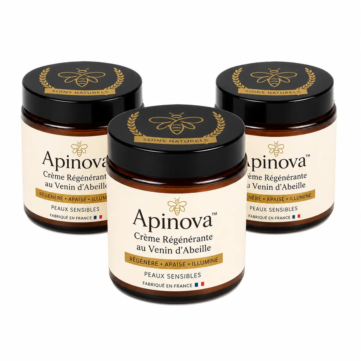 Apinova™ Crème Régénérante au Venin d’Abeille | Répare votre peau en 24 heures!