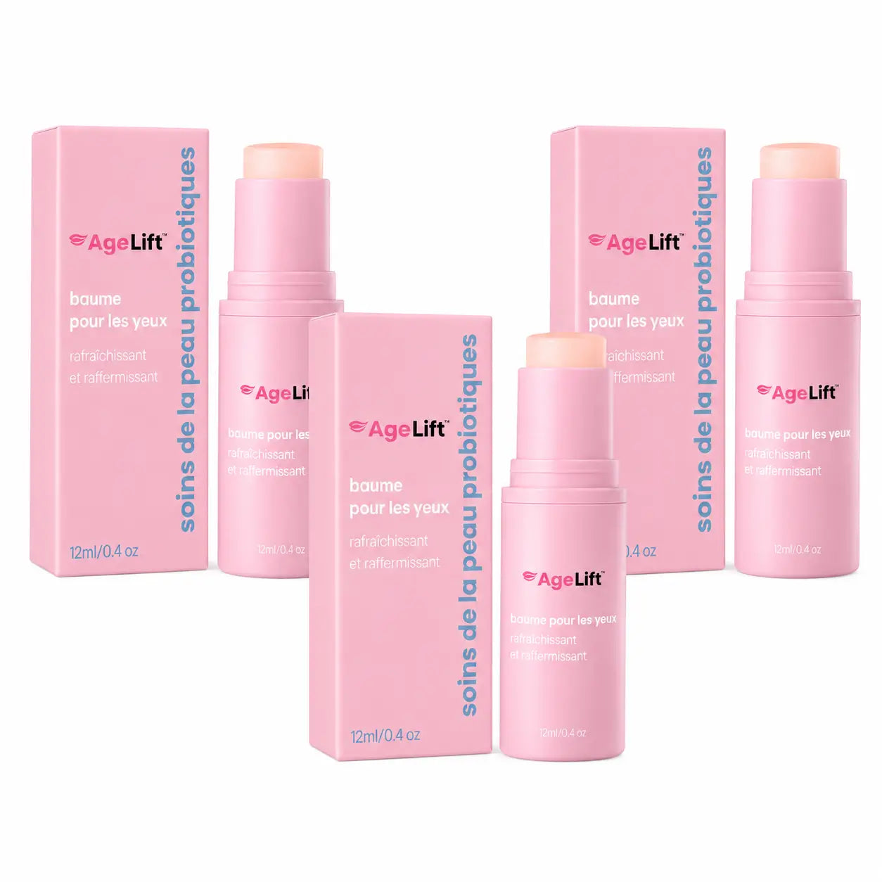 AgeLift™ Baume pour les yeux | Obtenez des paupières jusqu’à 93 % plus fermes et visiblement liftées en seulement 2 heures !