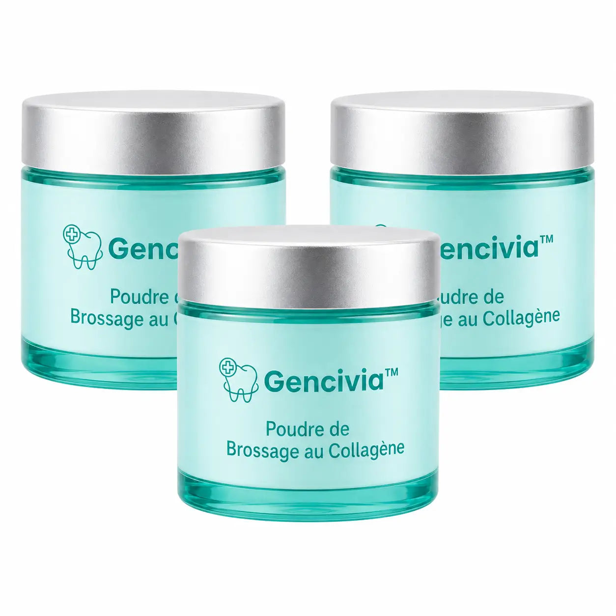 Gencivia™ Poudre de Brossage au Collagène | Stoppez le saignement des gencives et retrouvez le confort en 21 jours !