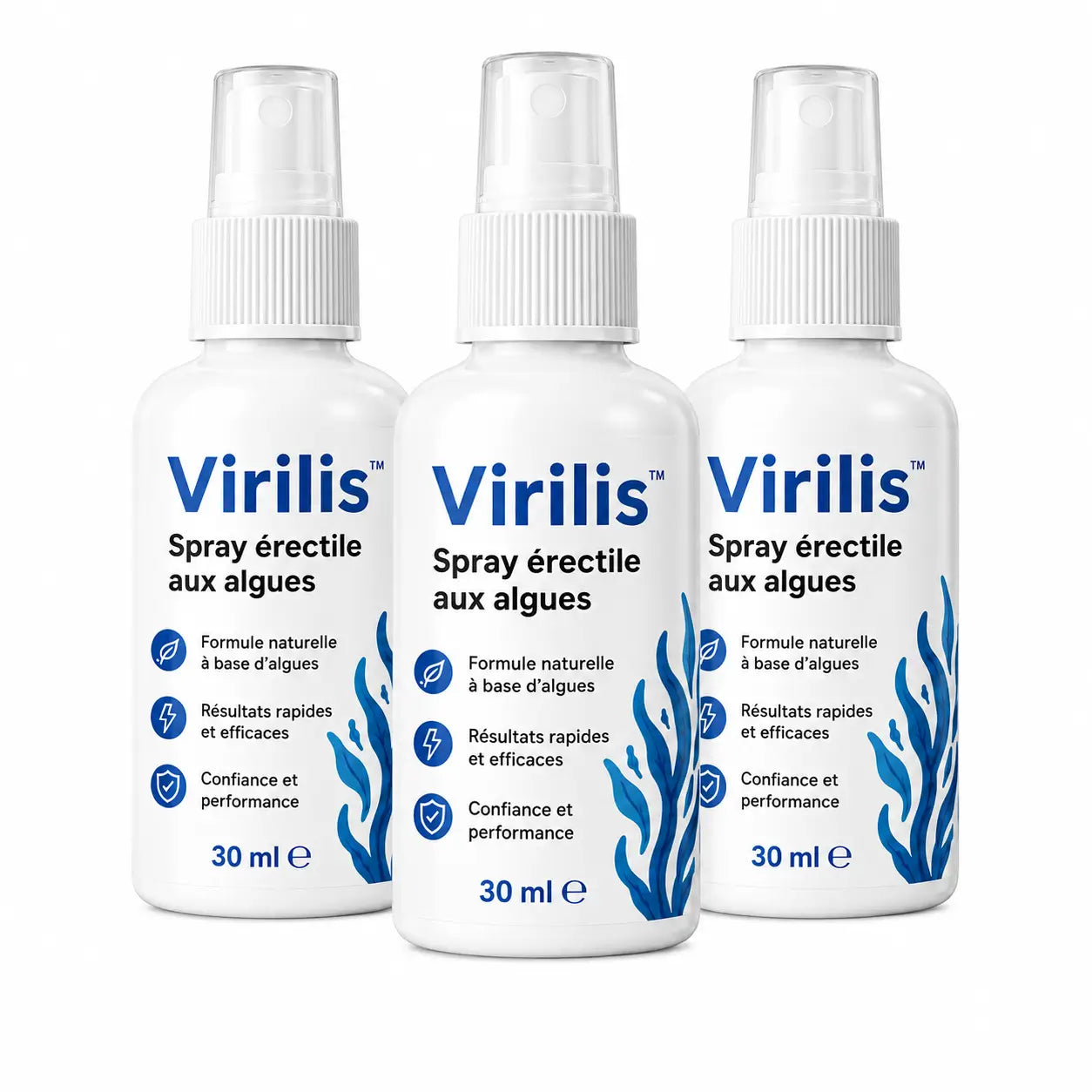Virilis™ Spray érectile aux algues | Des érections solides comme le roc en seulement 43 secondes !