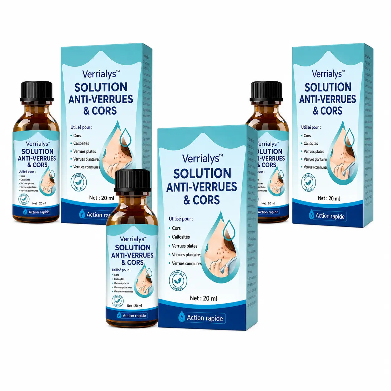 Verrialys™ Solution Anti-Verrues & Cors | Élimine les verrues tenaces en 7 jours, sans douleur ni cryothérapie !