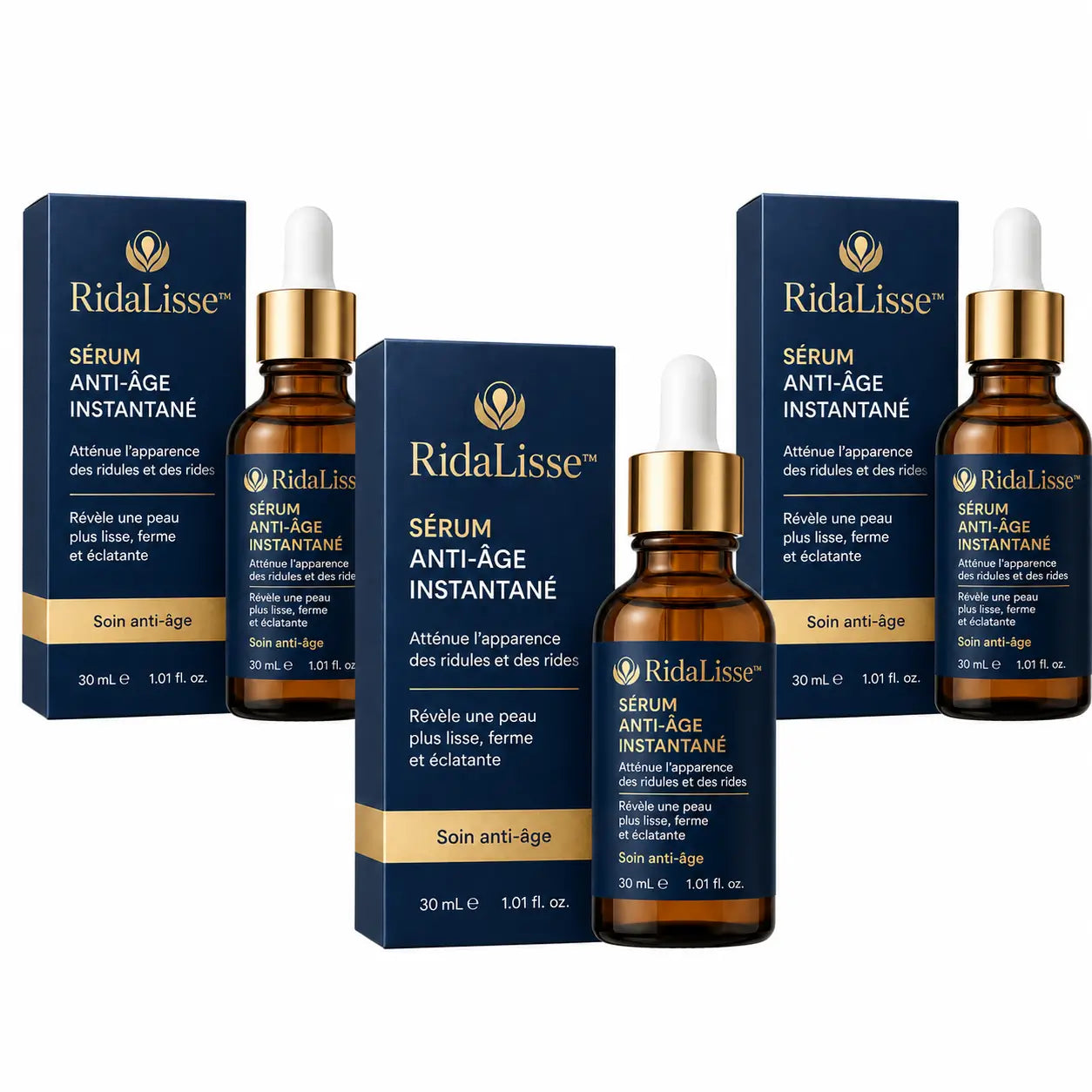 RidaLisse™ Sérum Anti-Âge Instantané | Élimine 99,7 % des rides en 15 heures !