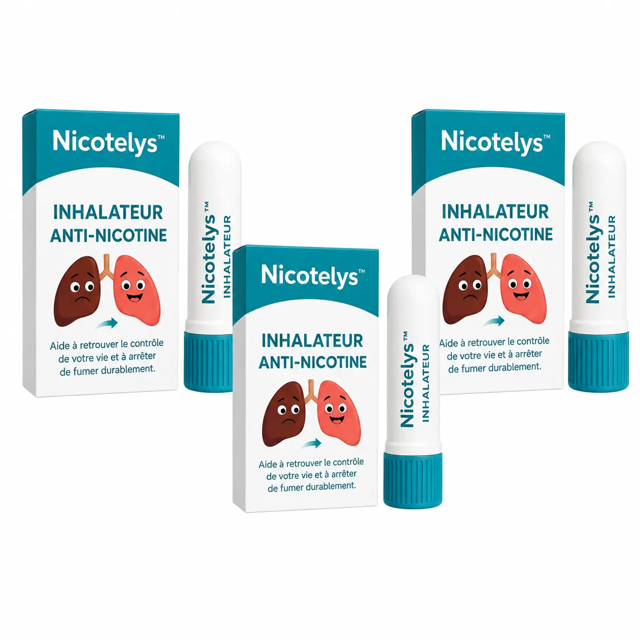 Nicotelys™ Inhalateur Anti-Nicotine | Éliminez 97 % des envies de nicotine et arrêtez de fumer en seulement 3 jours !
