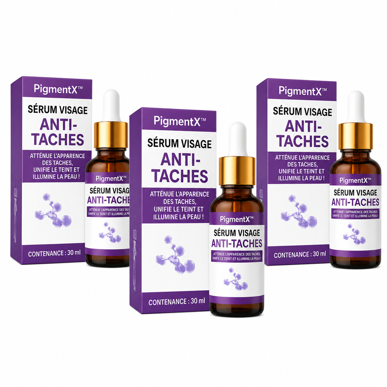 PigmentX™ Sérum Visage Anti-Taches | Élimine les taches, unifie le teint et illumine votre peau en un instant !