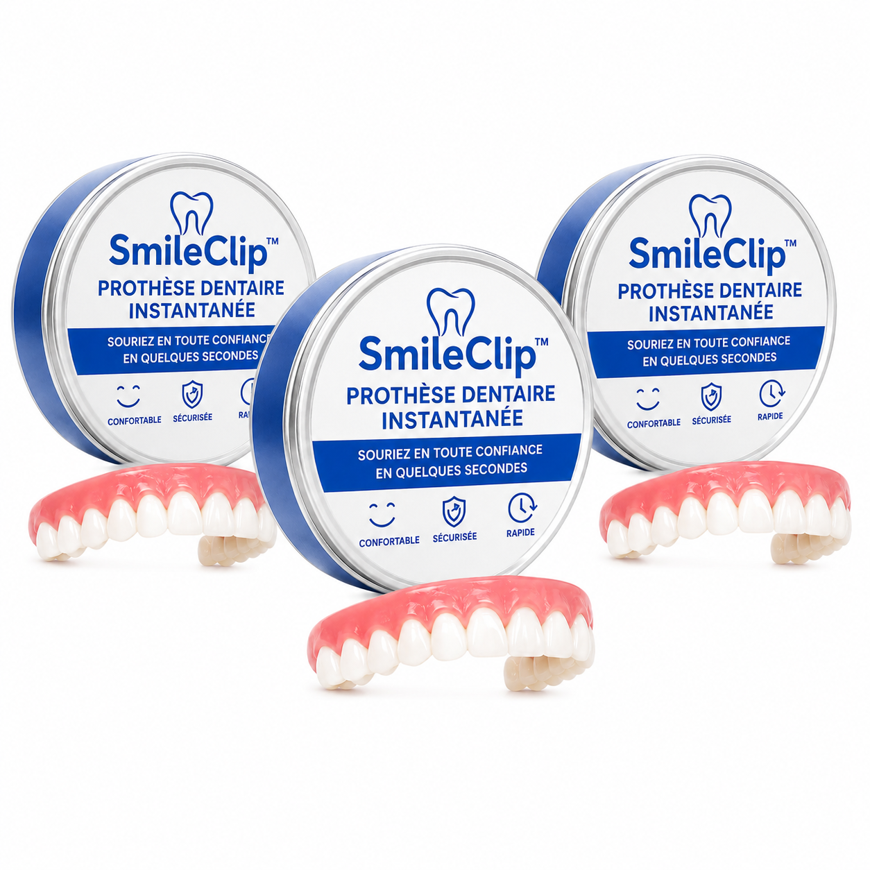 SmileClip™ Prothèse Dentaire Instantanée | Un sourire éclatant sans dentiste en 10 secondes !
