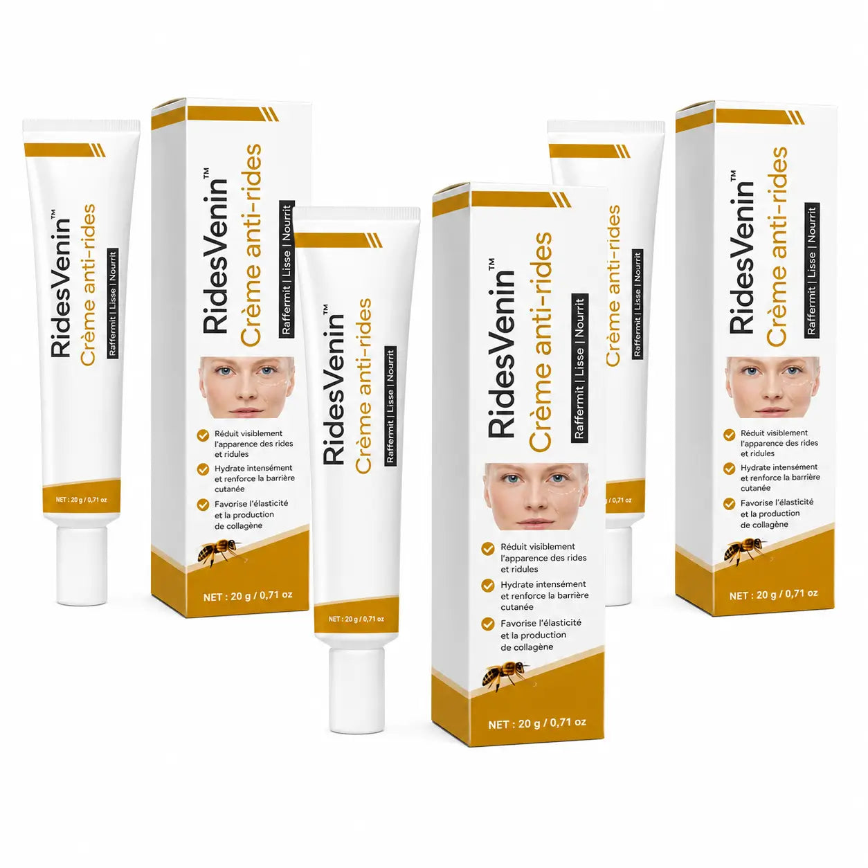 RidesVenin™ Crème anti-rides | Effacez 10 ans de votre visage en seulement 7 jours !