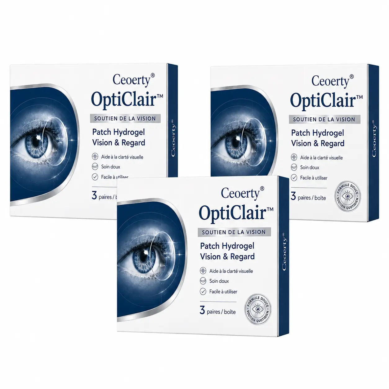 OptiClair™ Patch Hydrogel Vision & Regard | Apaisez vos yeux fatigués par les écrans et retrouvez un regard frais en 60 secondes !