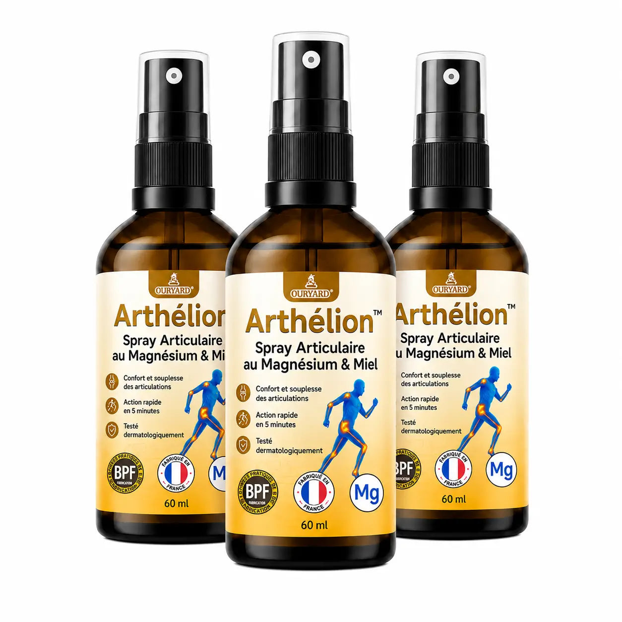 Arthélion™ Spray Articulaire au Magnésium & Miel | Répare vos articulations douloureuses en 10 minutes!