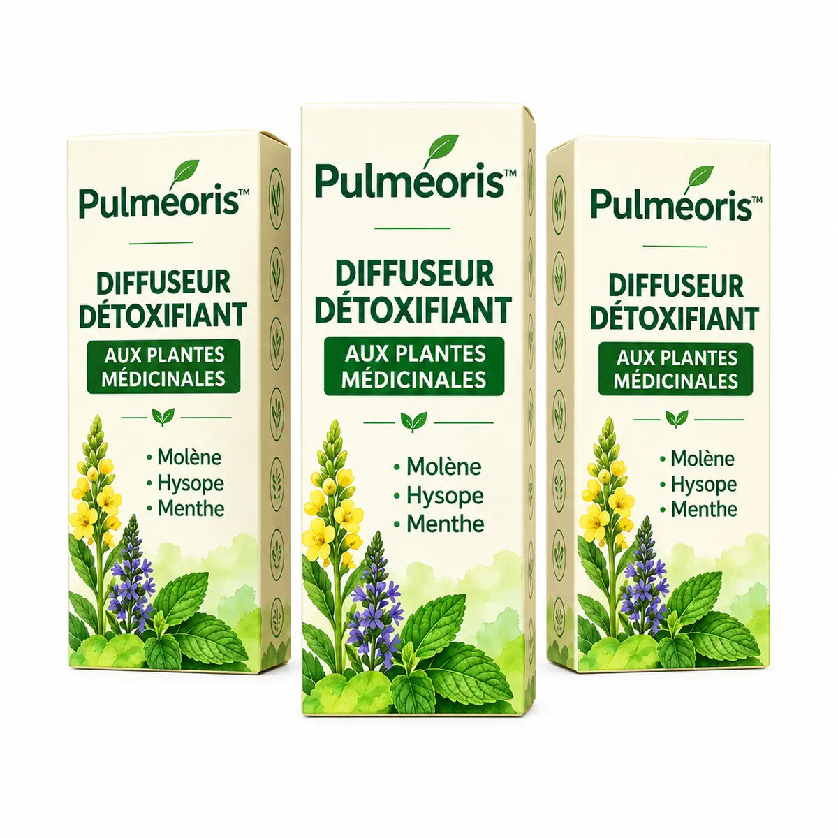 Pulméoris™ Diffuseur Détoxifiant aux Plantes Médicinales | Débouche les poumons et élimine 90 % du mucus en 5 minutes!