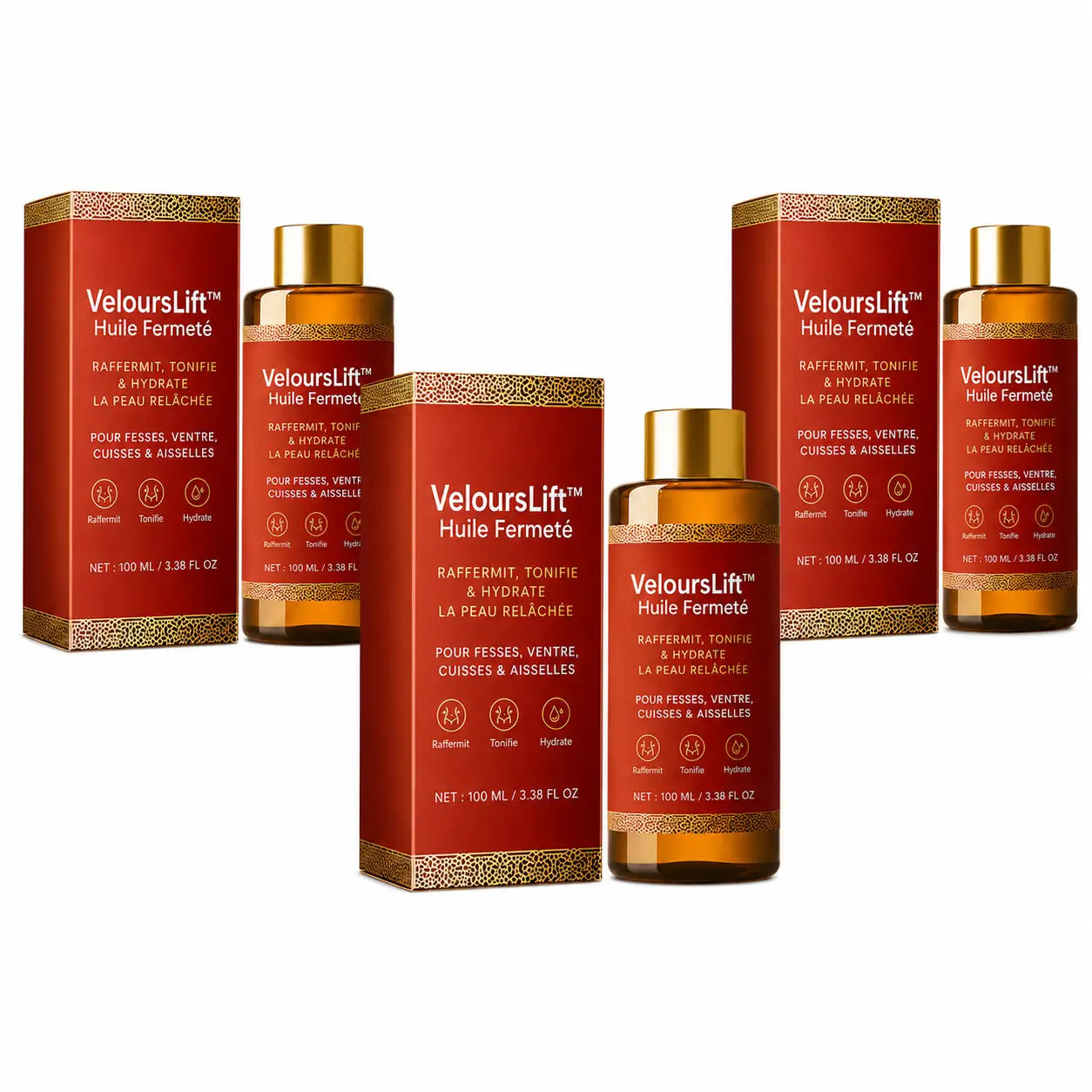 VeloursLift™ Huile Fermeté | Raffermit et retend la peau relâchée de 98 % en 24 heures !