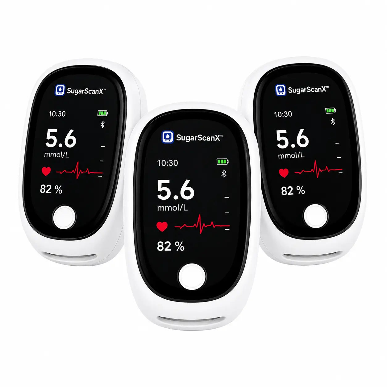 SugarScanX™ Capteur Glycémique | Contrôlez votre glycémie en 5 secondes, sans piqûres, sans douleur !