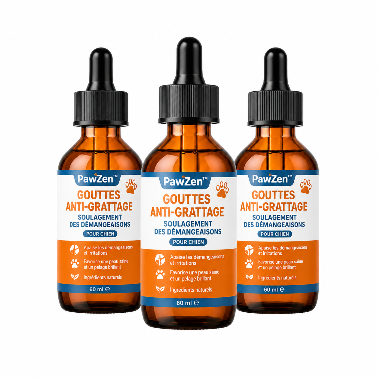 PawZen™ Gouttes Anti-Grattage Chien | Stoppez léchage, rougeurs et démangeaisons en quelques jours !